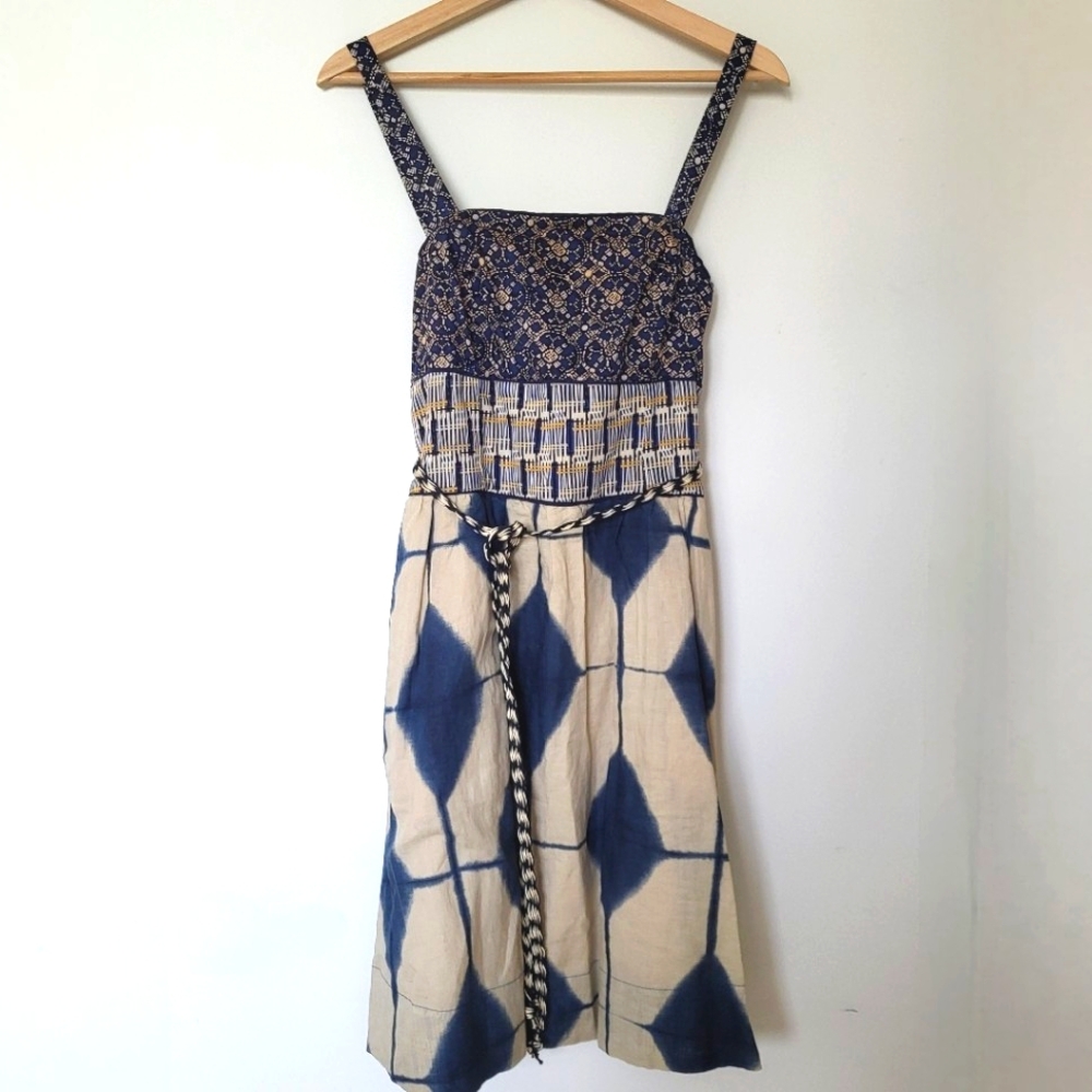 Anthropologie Maeve Magellan Boho Midi Dress with Pockets, Chic, Trendy, Summer